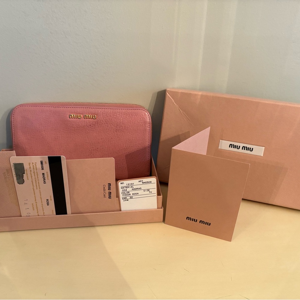 Authentic Miu Miu Blush Pink Wallet